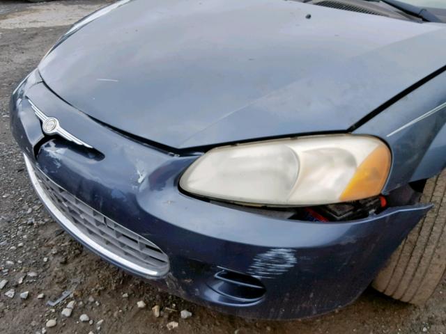 1C3EL46T83N562102 - 2003 CHRYSLER SEBRING LX GRAY photo 9