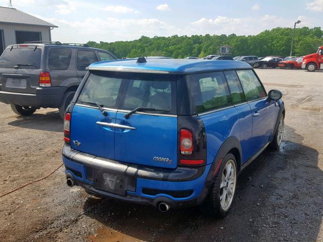 WMWMM335X8TP71720 - 2008 MINI COOPER S C BLUE photo 4