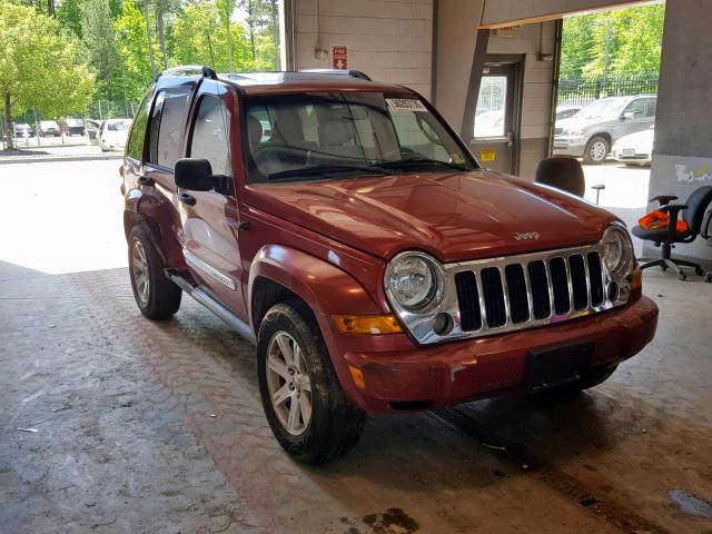 1J4GL58K76W194857 - 2006 JEEP LIBERTY LI RED photo 1