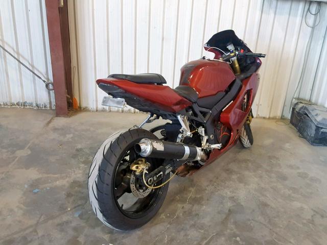 JS1GN7CA552111937 - 2005 SUZUKI GFXR 600 RED photo 4