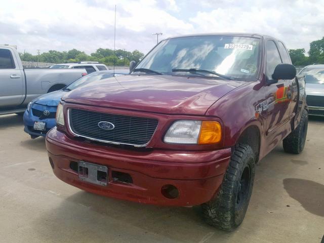 2FTRX18W94CA89504 - 2004 FORD F-150 HERI BURGUNDY photo 2