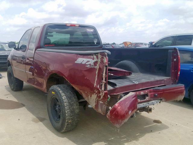 2FTRX18W94CA89504 - 2004 FORD F-150 HERI BURGUNDY photo 3