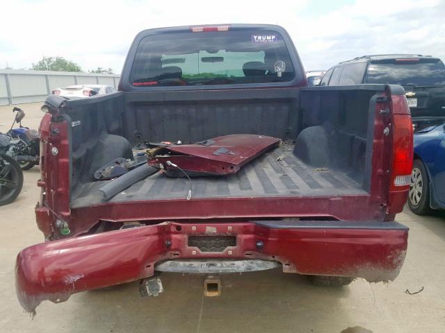 2FTRX18W94CA89504 - 2004 FORD F-150 HERI BURGUNDY photo 9