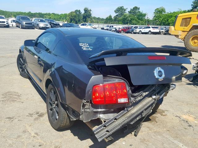 1ZVHT82H985184247 - 2008 FORD MUSTANG GT BLACK photo 3