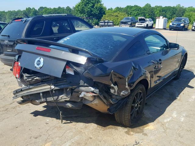 1ZVHT82H985184247 - 2008 FORD MUSTANG GT BLACK photo 4