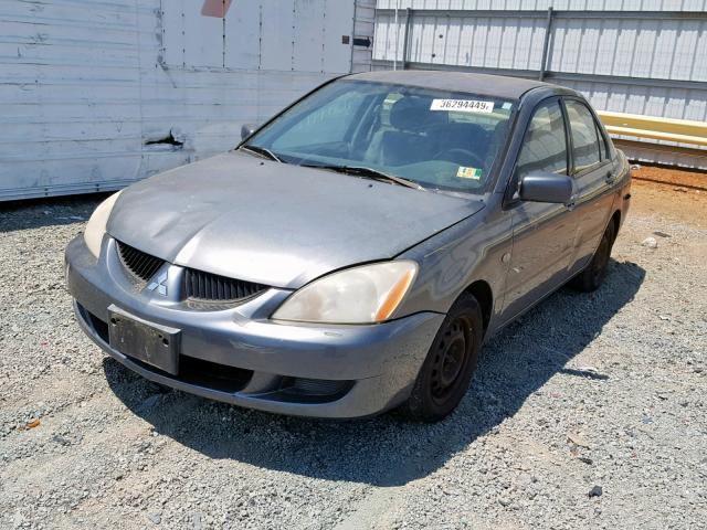 JA3AJ26E75U038694 - 2005 MITSUBISHI LANCER ES GRAY photo 2