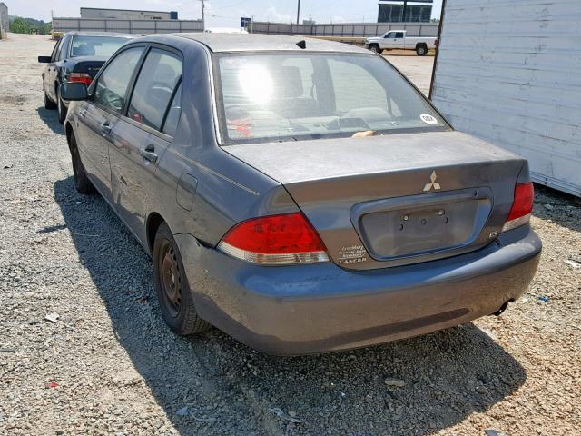 JA3AJ26E75U038694 - 2005 MITSUBISHI LANCER ES GRAY photo 3