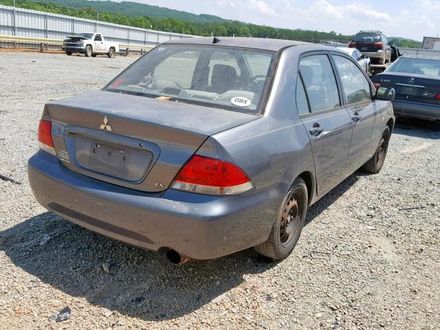 JA3AJ26E75U038694 - 2005 MITSUBISHI LANCER ES GRAY photo 4