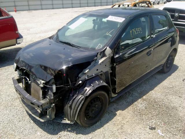 ML32A3HJ2FH038606 - 2015 MITSUBISHI MIRAGE DE BLACK photo 2