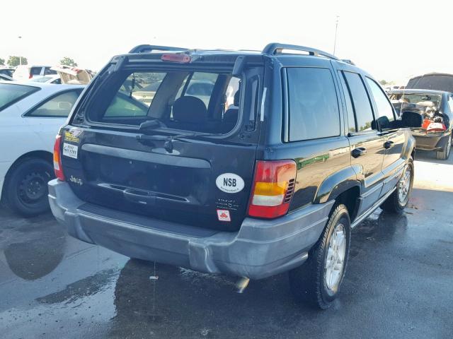 1J4GX48S62C226255 - 2002 JEEP GRAND CHER BLACK photo 4