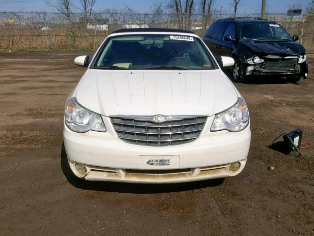 1C3LC55DX9N568306 - 2009 CHRYSLER SEBRING TO WHITE photo 9