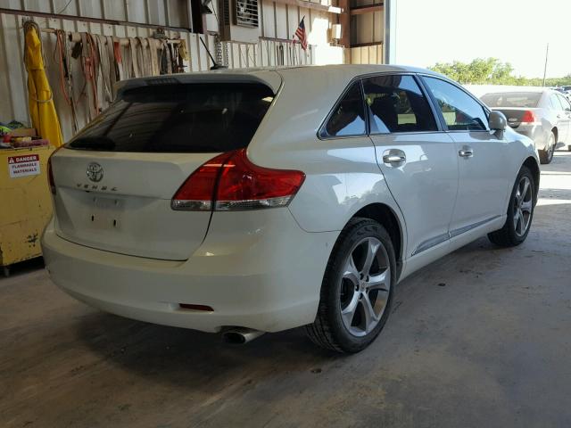 4T3ZK3BB1BU039597 - 2011 TOYOTA VENZA BASE WHITE photo 4