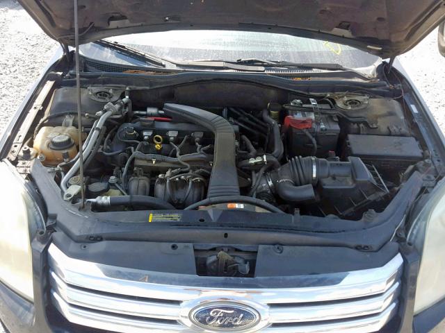 3FAHP06Z78R235582 - 2008 FORD FUSION S BLACK photo 7