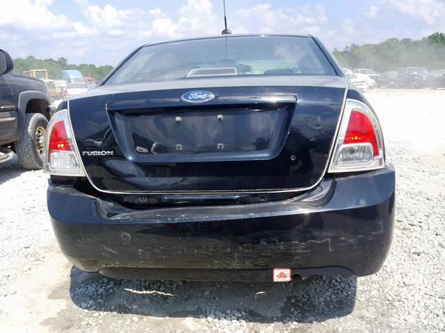 3FAHP06Z78R235582 - 2008 FORD FUSION S BLACK photo 9