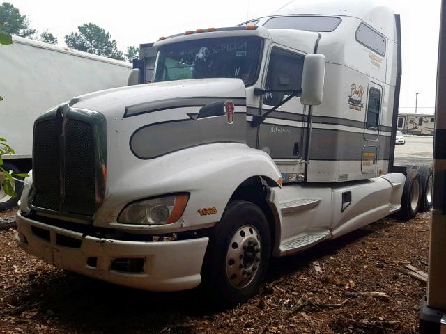 1XKAD49X5BJ286302 - 2011 KENWORTH CONSTRUCTI WHITE photo 2