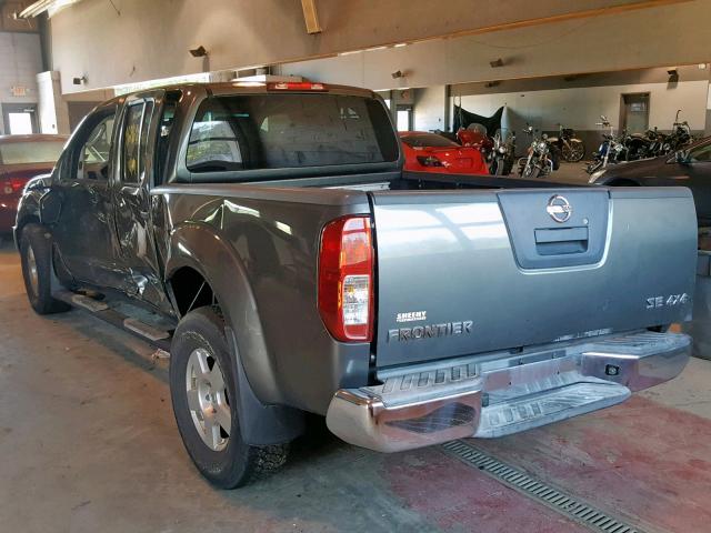 1N6AD09W87C448685 - 2007 NISSAN FRONTIER C GRAY photo 3