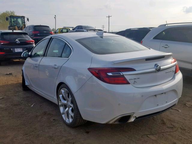 2G4GU5GX2H9150949 - 2017 BUICK REGAL GS WHITE photo 3