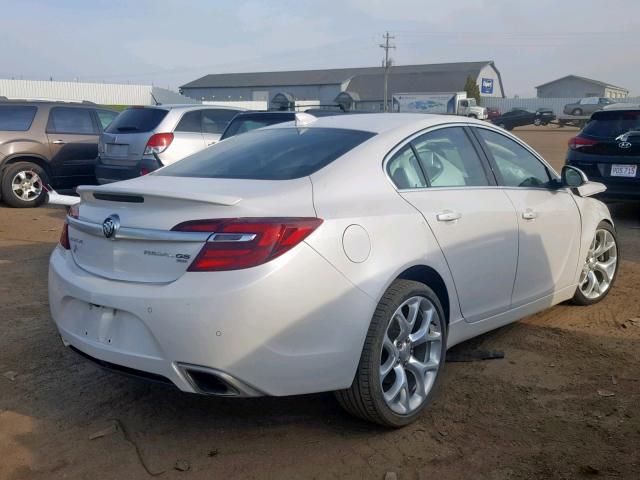 2G4GU5GX2H9150949 - 2017 BUICK REGAL GS WHITE photo 4