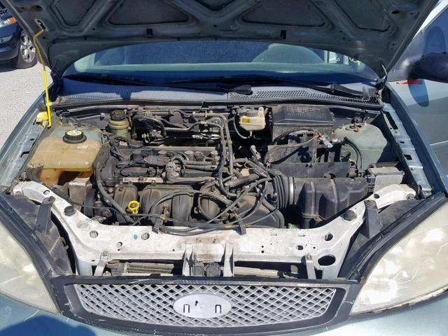 1FAFP34N16W116302 - 2006 FORD FOCUS ZX4 GREEN photo 7