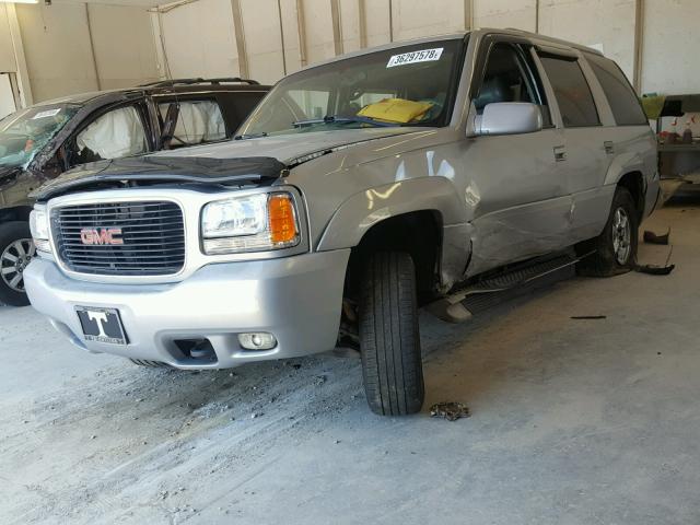 1GKEK13R8YR135321 - 2000 GMC YUKON DENA SILVER photo 2