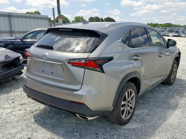 JTJBARBZ1F2035887 - 2015 LEXUS NX 200T BROWN photo 4