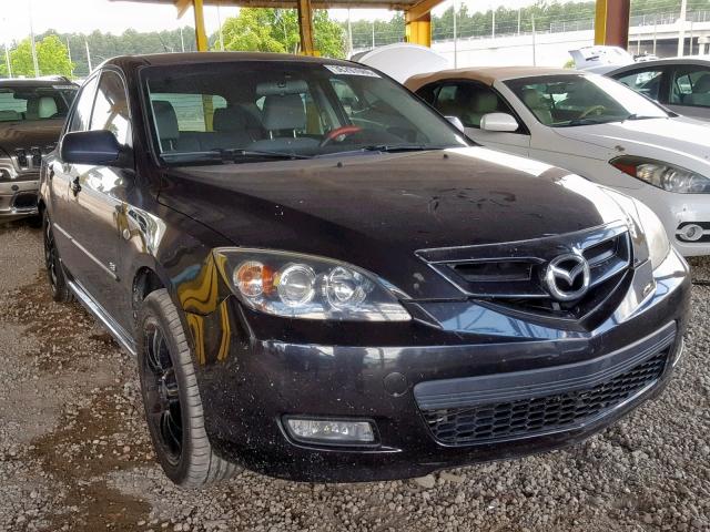 JM1BK343681787079 - 2008 MAZDA 3 HATCHBAC BLACK photo 1