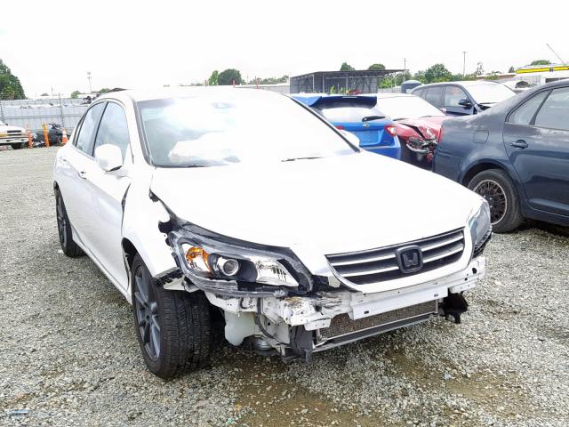 1HGCR2F88EA307866 - 2014 HONDA ACCORD EXL WHITE photo 1