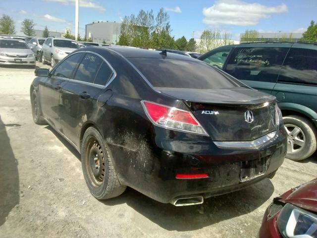 19UUA9F73CA800654 - 2012 ACURA TL BLACK photo 3