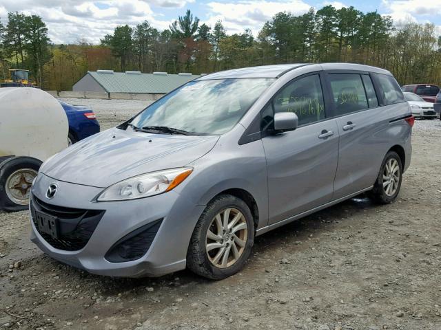 JM1CW2BL5C0115390 - 2012 MAZDA 5 SILVER photo 2