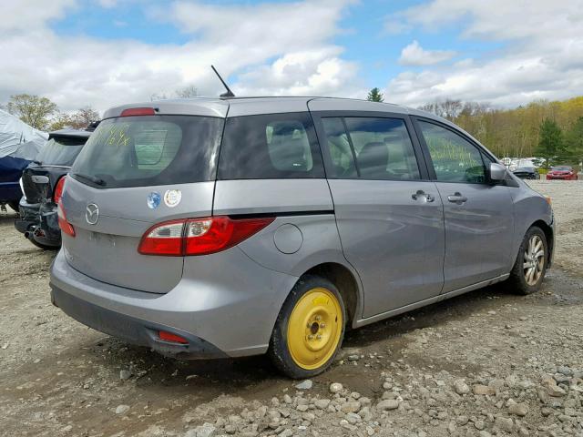 JM1CW2BL5C0115390 - 2012 MAZDA 5 SILVER photo 4