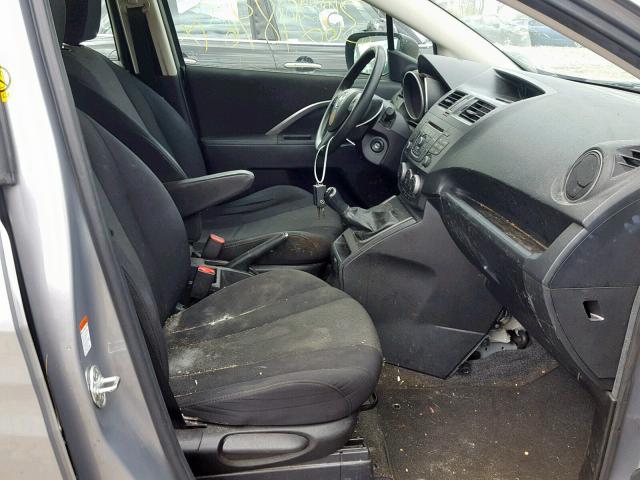 JM1CW2BL5C0115390 - 2012 MAZDA 5 SILVER photo 5