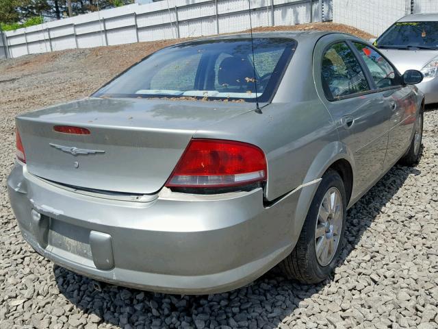 1C3EL46R94N127496 - 2004 CHRYSLER SEBRING LX GREEN photo 4