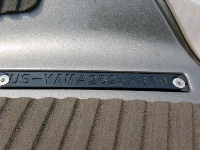 YAMA2625K809 - 2009 YAMAHA BOAT GRAY photo 10