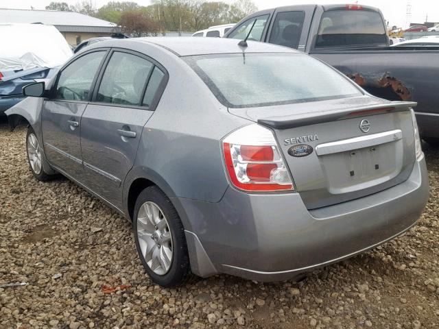 3N1AB6AP7CL666943 - 2012 NISSAN SENTRA 2.0 GRAY photo 3