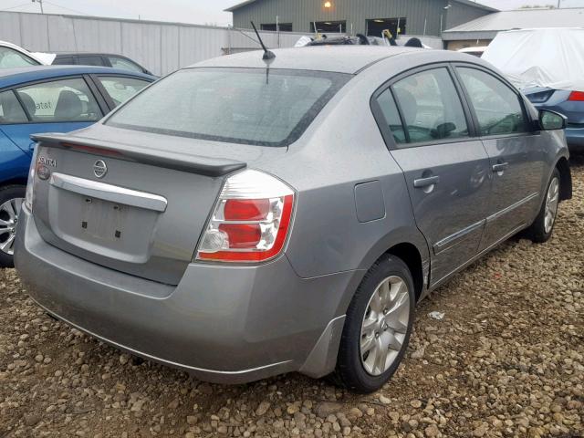 3N1AB6AP7CL666943 - 2012 NISSAN SENTRA 2.0 GRAY photo 4