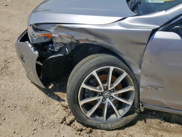 19UUB2F50GA004369 - 2016 ACURA TLX TECH SILVER photo 9