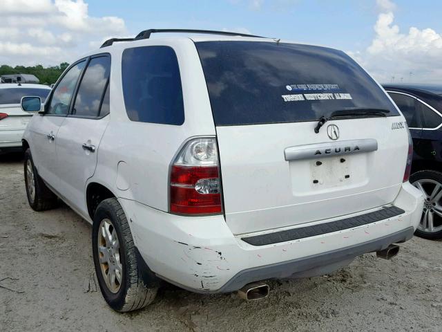 2HNYD18656H508856 - 2006 ACURA MDX TOURIN WHITE photo 3