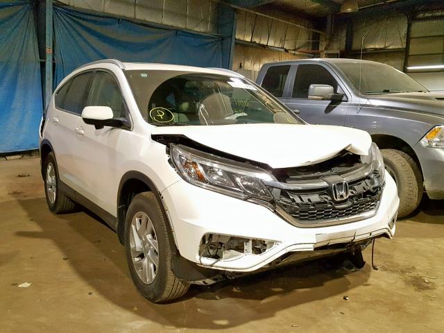 5J6RM4H73FL118596 - 2015 HONDA CR-V EXL WHITE photo 1