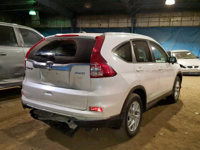 5J6RM4H73FL118596 - 2015 HONDA CR-V EXL WHITE photo 4