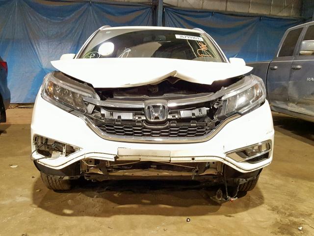 5J6RM4H73FL118596 - 2015 HONDA CR-V EXL WHITE photo 9