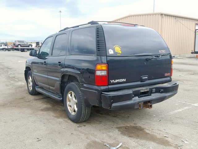 1GKEK63U32J161526 - 2002 GMC DENALI BLACK photo 3