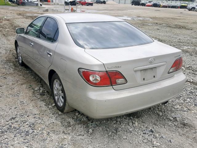 JTHBF30G630105506 - 2003 LEXUS ES 300 SILVER photo 3