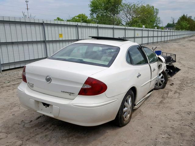 2G4WD562951219471 - 2005 BUICK LACROSSE C WHITE photo 4