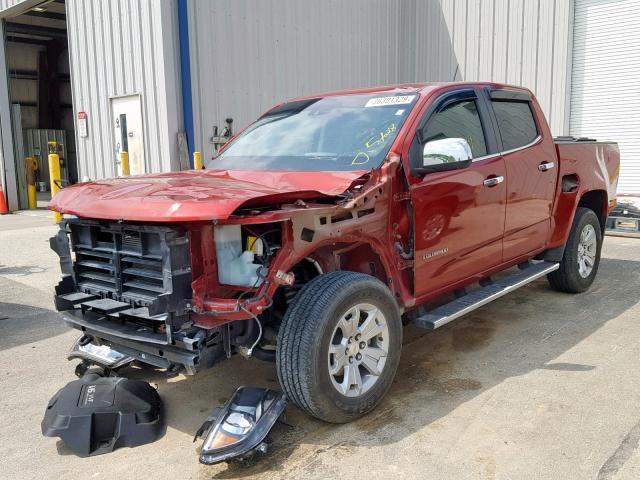 1GCGTBE3XF1228014 - 2015 CHEVROLET COLORADO L MAROON photo 2
