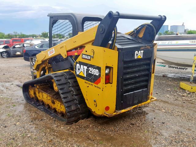 299D0GTC01055 - 2015 CATERPILLAR 299D  YELLOW photo 3