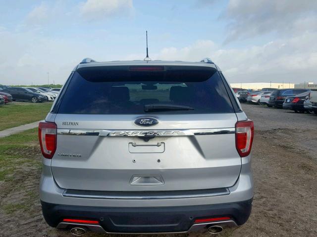 1FM5K7F82JGA13634 - 2018 FORD EXPLORER L SILVER photo 10