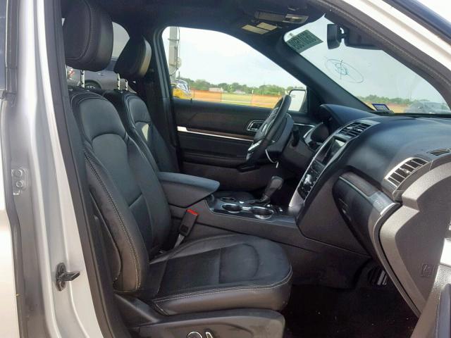 1FM5K7F82JGA13634 - 2018 FORD EXPLORER L SILVER photo 5