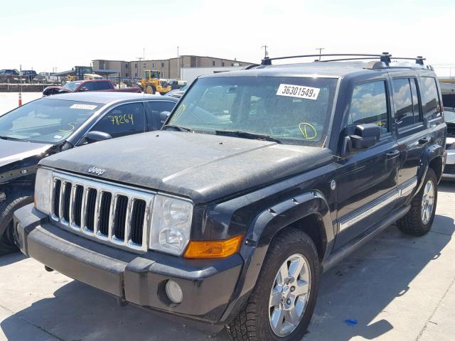 1J8HG582X7C608143 - 2007 JEEP COMMANDER BLACK photo 2
