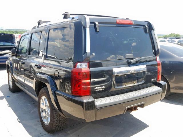 1J8HG582X7C608143 - 2007 JEEP COMMANDER BLACK photo 3