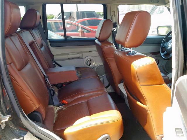 1J8HG582X7C608143 - 2007 JEEP COMMANDER BLACK photo 6